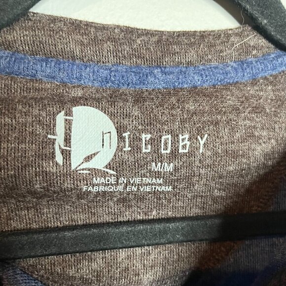 Nicoby navy blue henley sweater - Picture 3 of 5